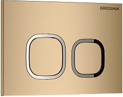 Grossman Инсталляция для подвесного унитаза Cosmo 97.02.310 с клавишей смыва золото матовое – фотография-10